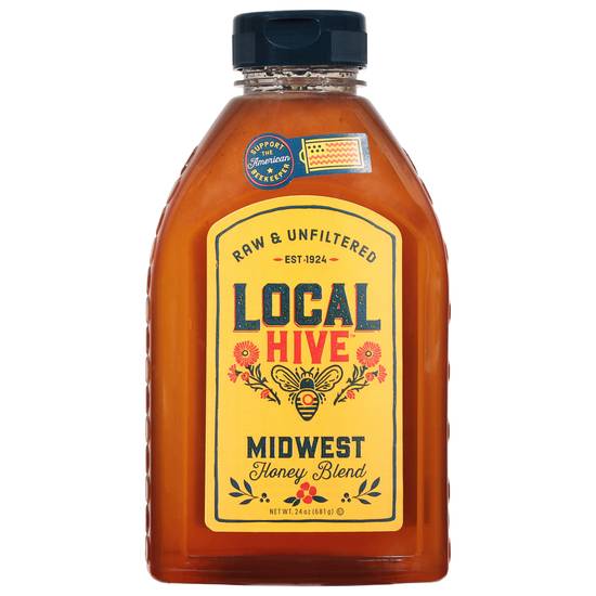 Local Hive Raw & Unfiltered Midwest Honey Floral Notes (24 oz)