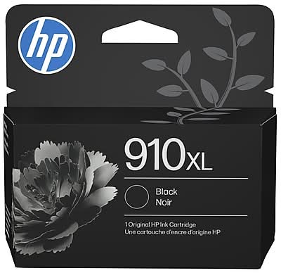 HP 910XL Black High Yield Ink Cartridge, Prints Up to 720 Pages (3YL65AN#140)