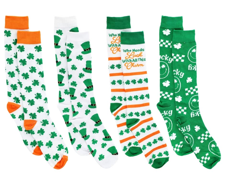 Women's Socks For St. Patrick's Day, 2-pc Pack.
