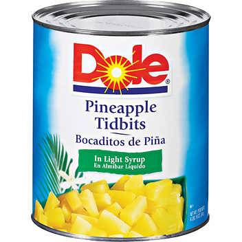 Dole - Pineapple Tidbits in Juice - #10 cans