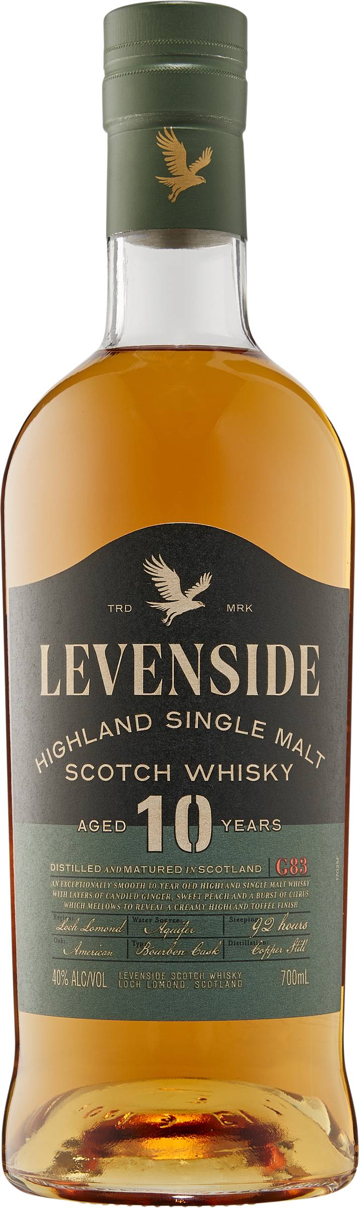 Levenside 10YO Single Malt Scotch Whisky 700ml