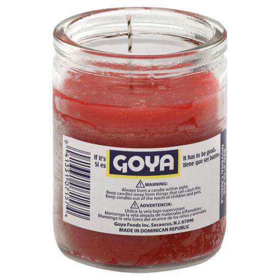 Goya Red Glass Candle (1 ct)