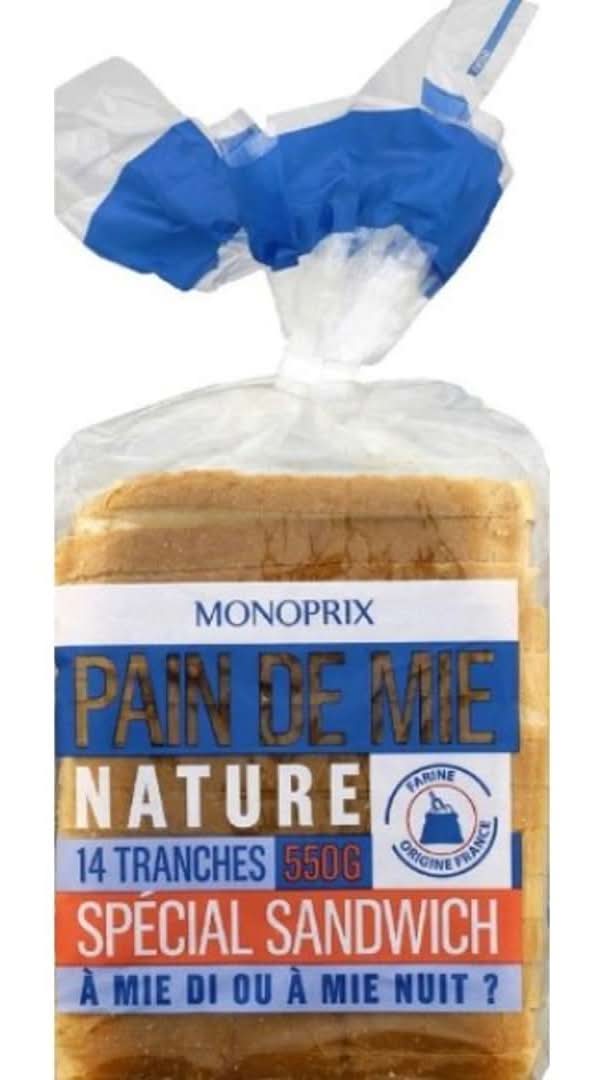 Monoprix - Pain de mie nature spécial sandwich (14)