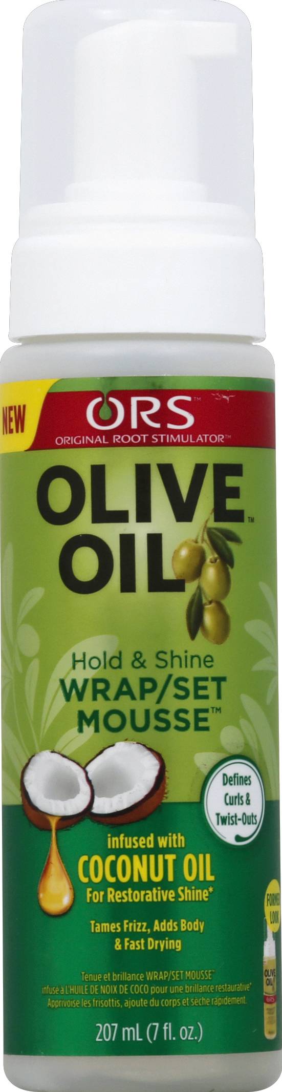 ORS Olive Oil Wrap/Set Mousse Infused With Coconut Oil (7 fl oz)