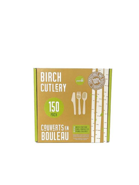Greenlid Birch Mixed Cutlery (150 units)