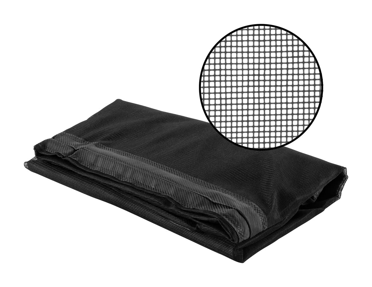 M-D 39-in x 83-in Black Polyester Magnetic Single Screen door | 14179
