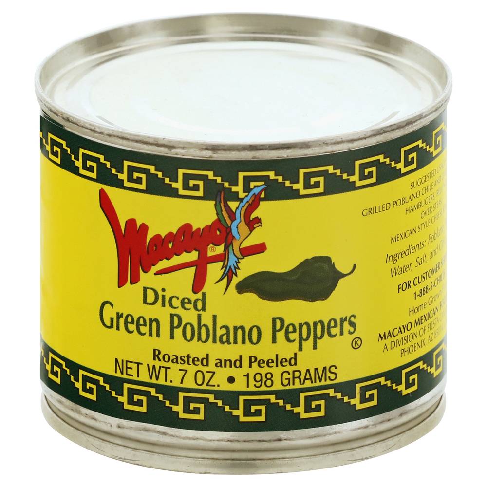 Macayo Diced Green Poblano Peppers (7 oz)