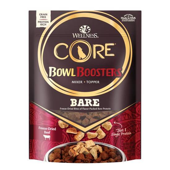 Wellness Core Natural Bowl Boosters Bare Freeze Dried Beef Dry Dog Food (4 oz)