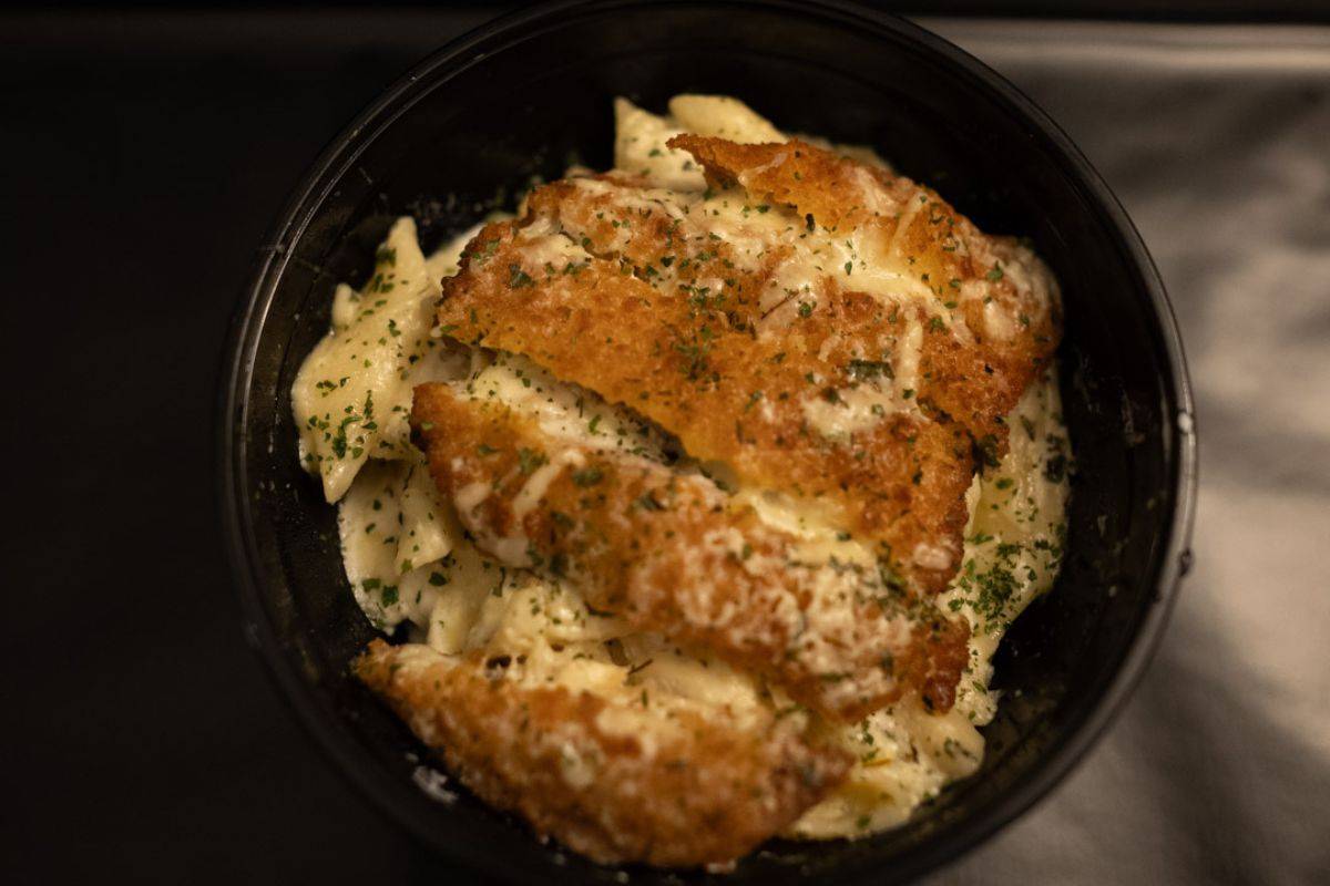 Penne escalope Milanaise