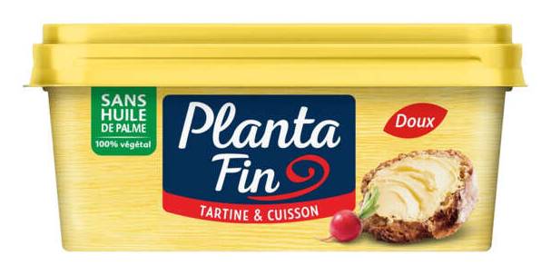 Planta Fin margarine doux 100% végétal 225g