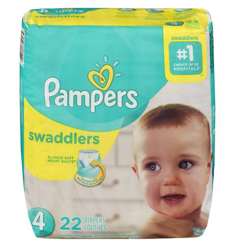 Pampers swaddlers couches pour bébés - swaddlers diapers for babies (22 unités) (étape 4)