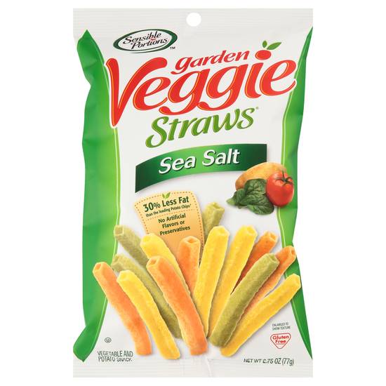 Sensible Portions Garden Veggie Straws Vegetable & Potato Snack (sea salt)