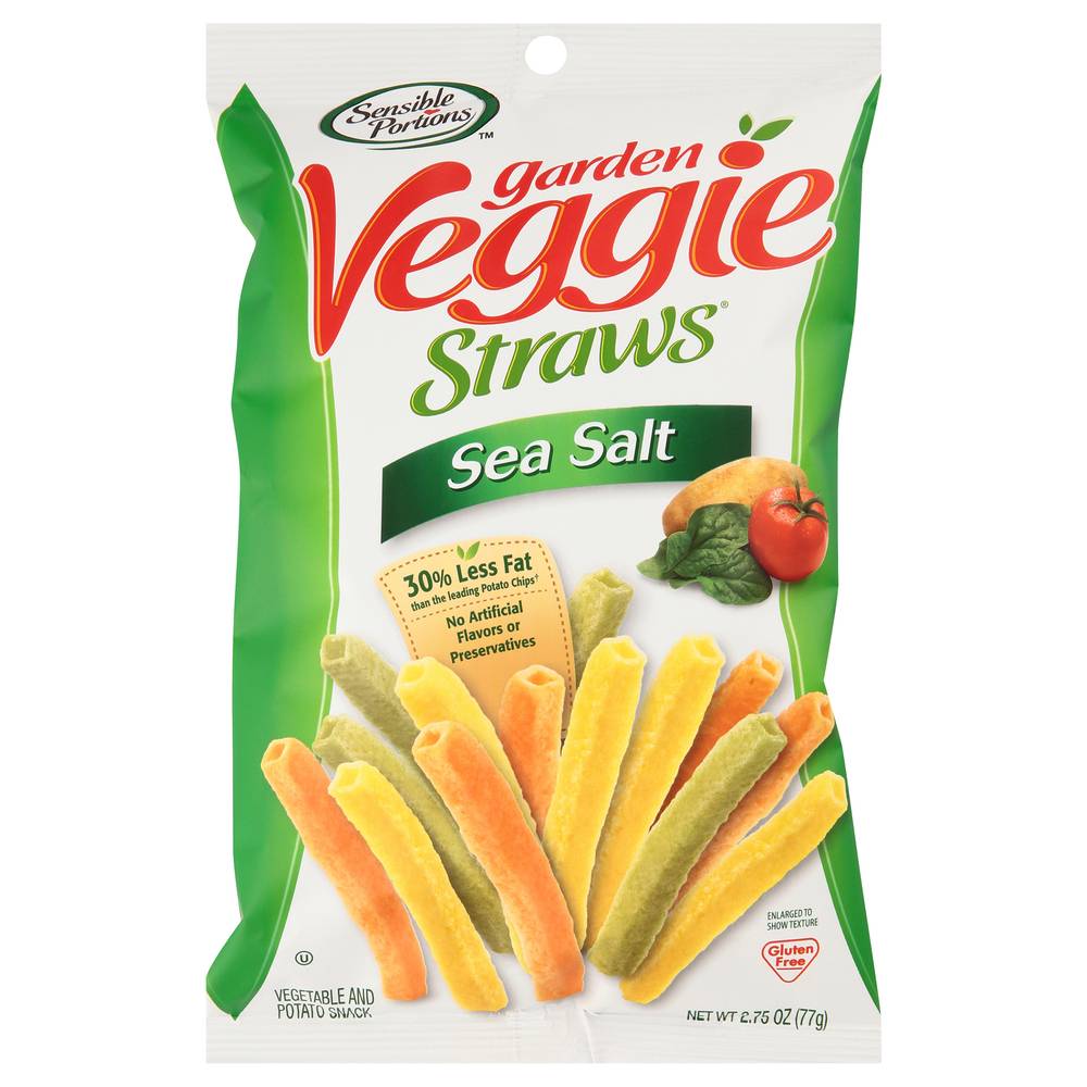 Garden Veggie Straws Vegetable & Potato Snack, Sea Salt (2.75 oz)