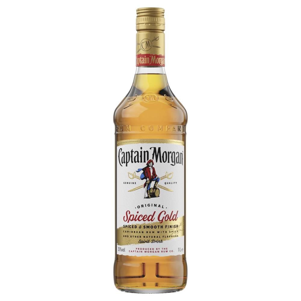 Captain Morgan Spiced Rum 1 Litre ea