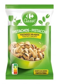 Pistachos tostados y salados Classic Carrefour 200 g.
