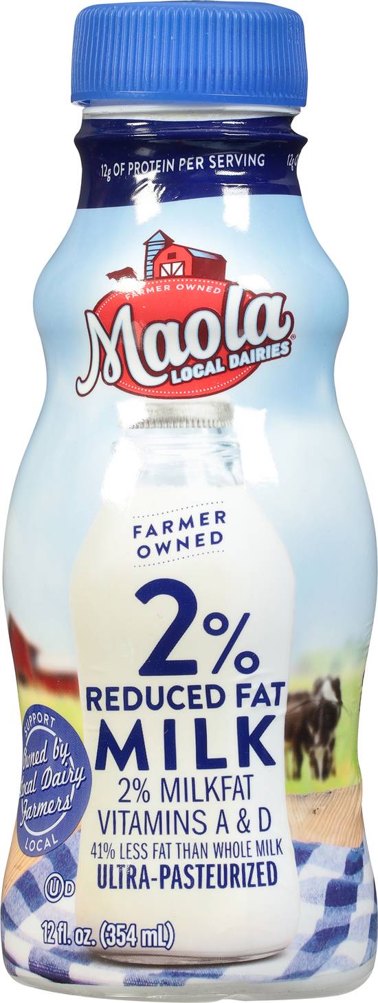 Maola 2% Reduced Fat Milk(354 Ml)