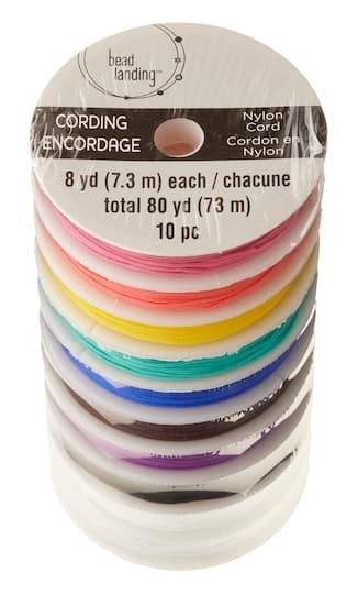 Bead Landing Nylon Cording, 80 yd, Assorted (10 ct)