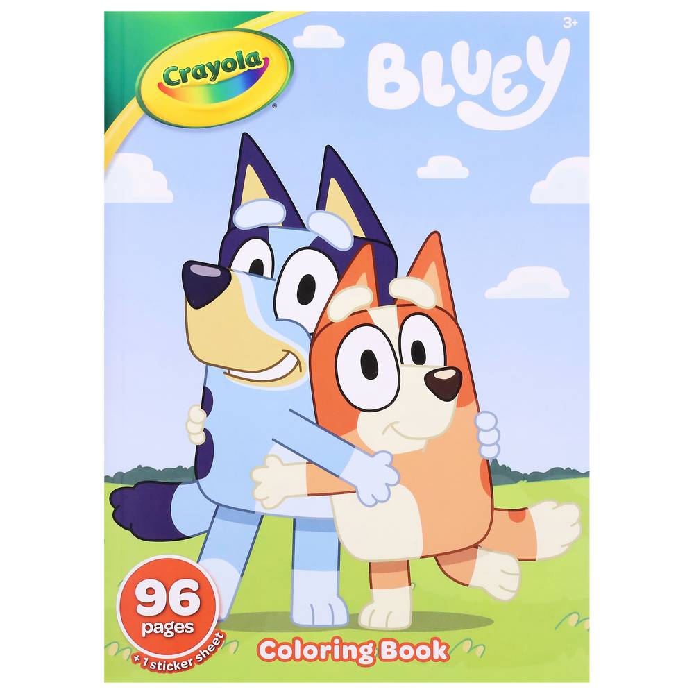 Crayola Bluey 96 Pages Coloring Book With Sticker Sheet