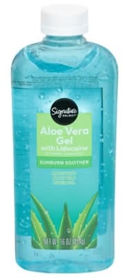 Signature Care Aloe Vera Gel With Lidocaine (16 fl oz)