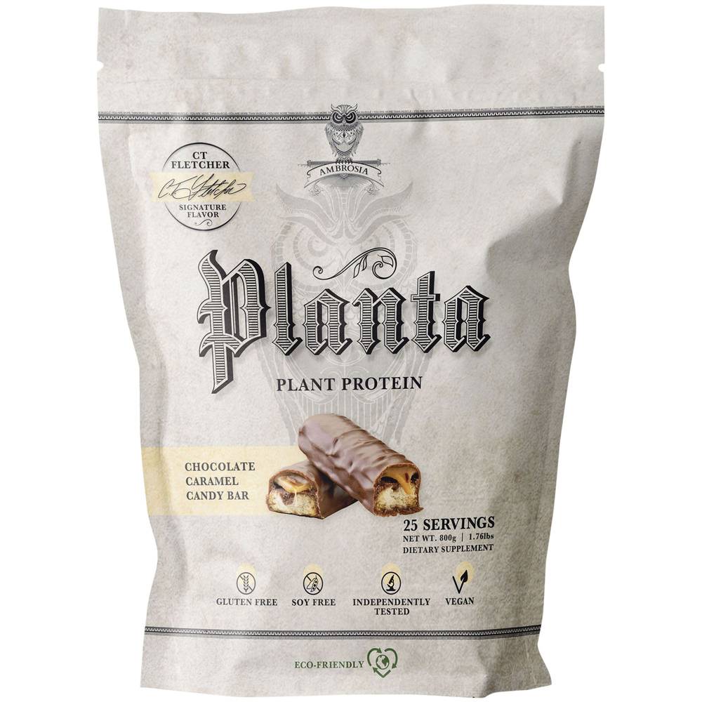 Planta Plant Protein – Chocolate Caramel Candy Bar (1.76 Lbs./25 Servings)