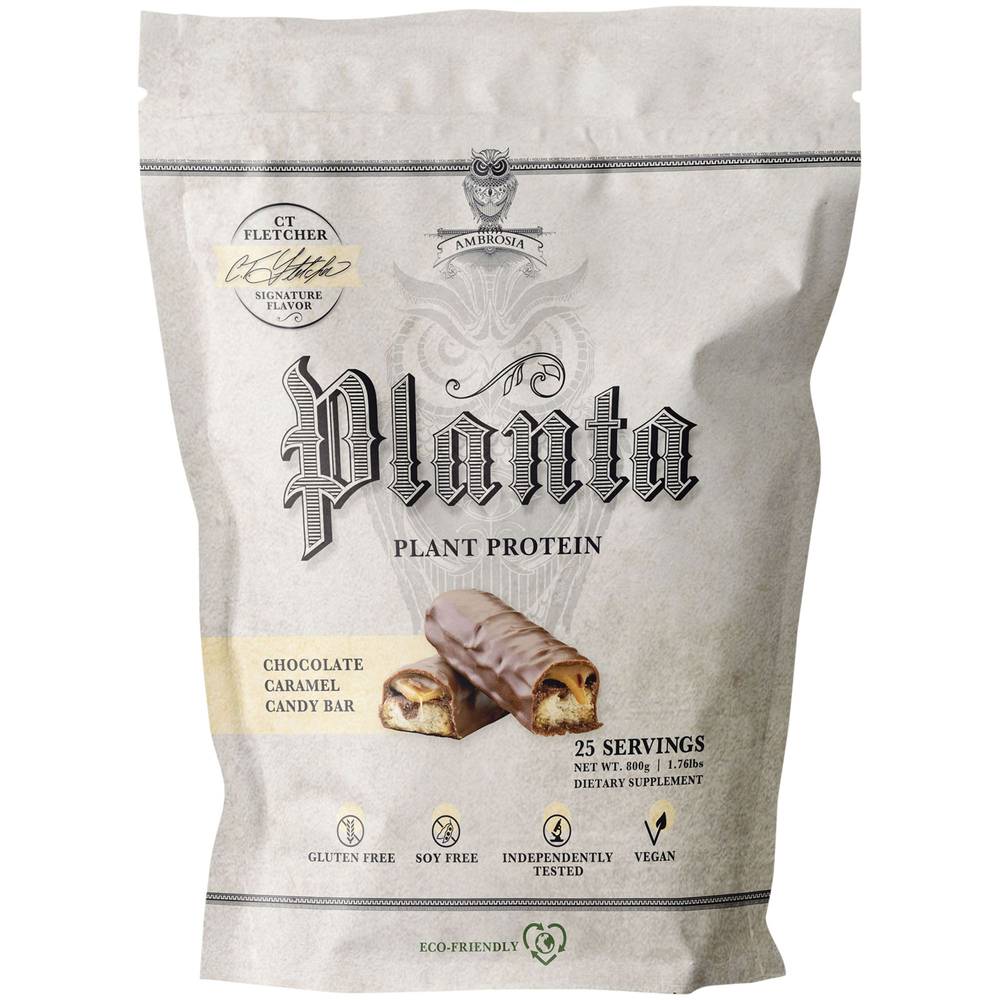 Ambrosia Planta Plant Protein Bars (chocolate caramel candy) (25 ct)