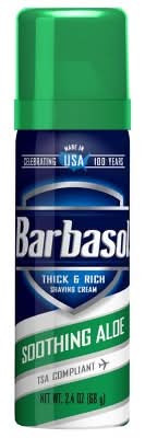 Barbasol Soothing Aloe Shaving Cream (2.4 oz)