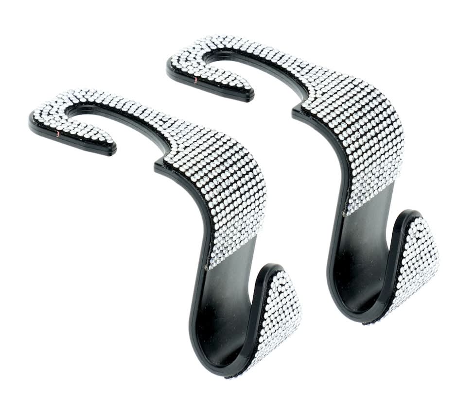 Driver's Choice Bling Car Hooks, 2-pc Pack.