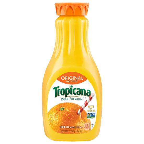 Tropicana Original No Pulp Juice (52 fl oz) (orange)