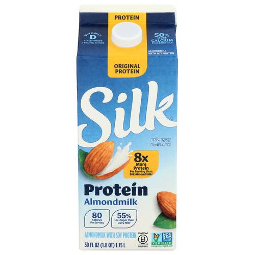 Silk Original Almond Milk With Soy Protein