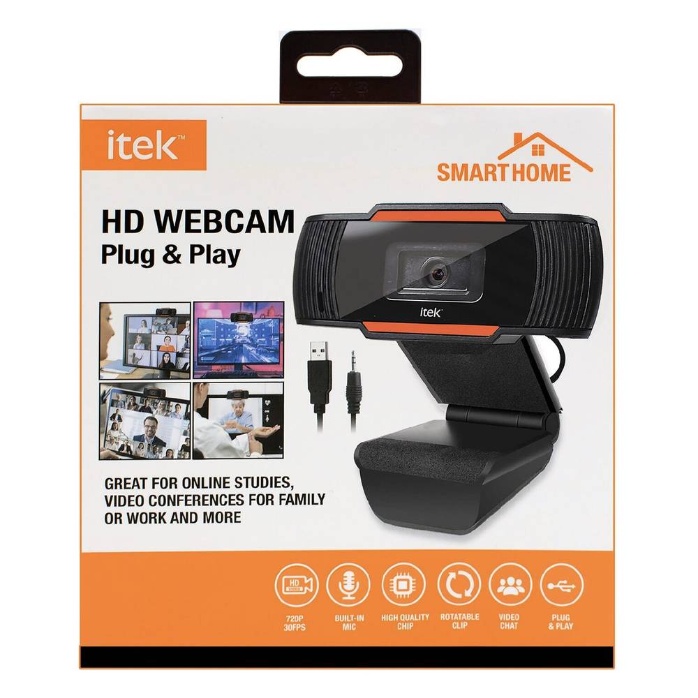 Itek 720P Hd Plug and Play Webcam