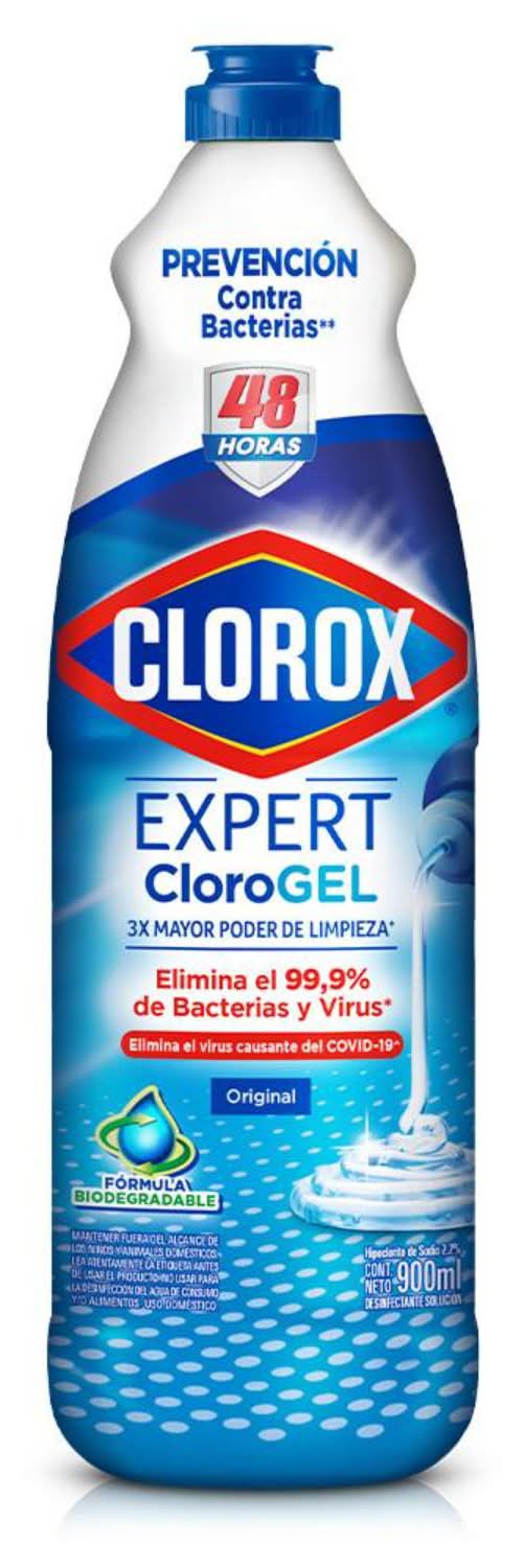 Clorox · Expert cloro en gel limpiador desinfectante original (900 ml)