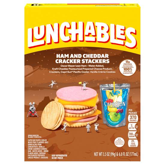 Lunchables Fun pack Ham & Cheddar Cracker Stackers