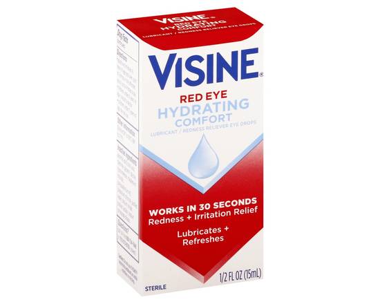 Visine · Hydrating Comfort Red Eye Drops (0.5 oz)
