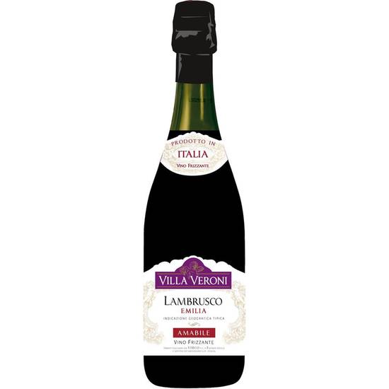 Vin pétillant rouge Lambrusco Villa Veroni 75cl