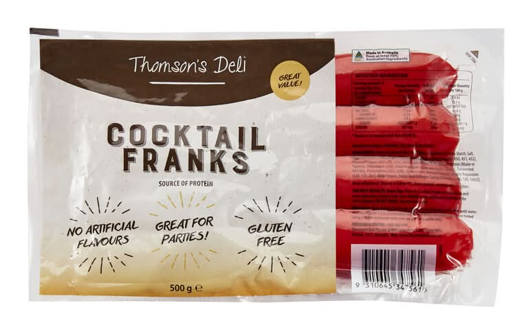 Thomson's Deli Cocktail Franks (500g)