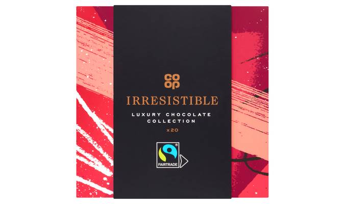 Co-op Irresistible Fairtrade 20 Luxury Chocolate Collection 200g