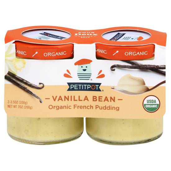 Petit Pot Organic French Pudding (2 ct) (vanilla bean)