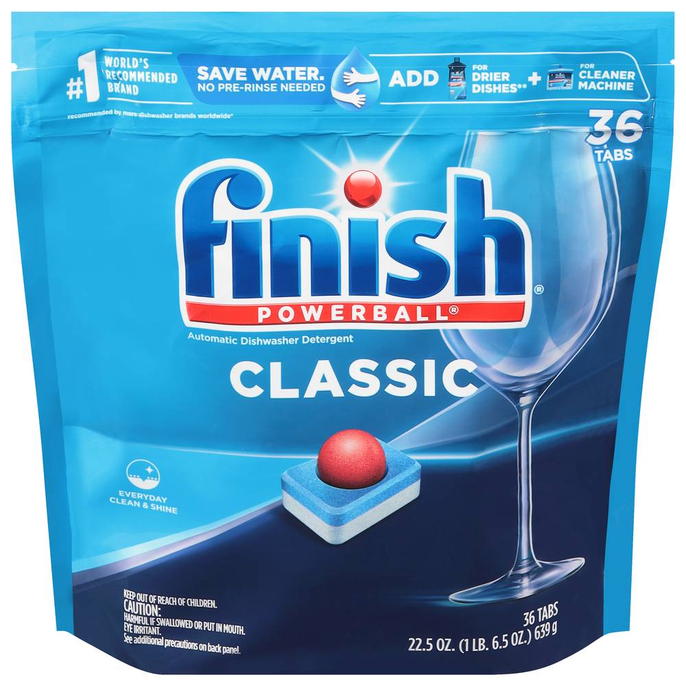 Finish Powerball Max Automatic Dishwasher Detergent Tabs