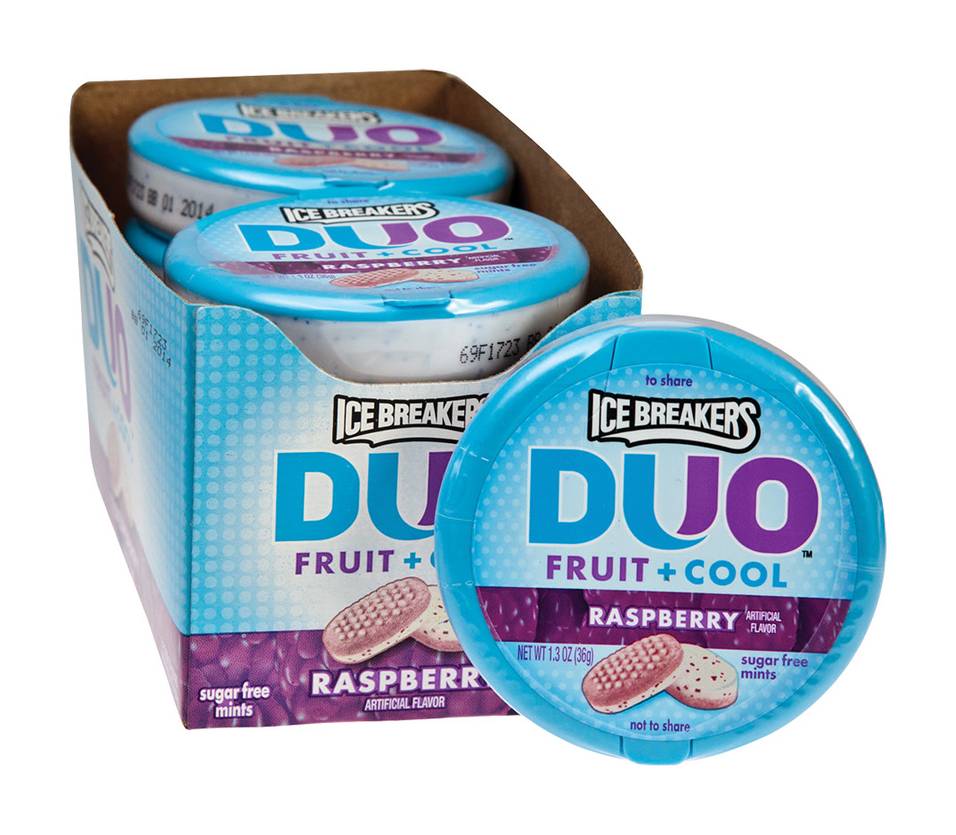 Ice Breakers Duo Fruit + Cool Raspberry Sugar Free Mints