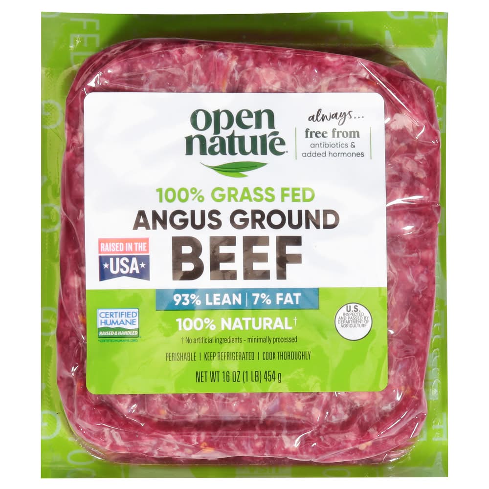 Open Nature Grass Fed Angus Ground Beef (1 lbs)