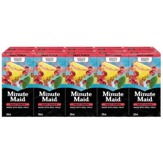 Minute maid punch aux fruits (10 pack, 200 ml) - fruit punch (10 pack, 200 ml)
