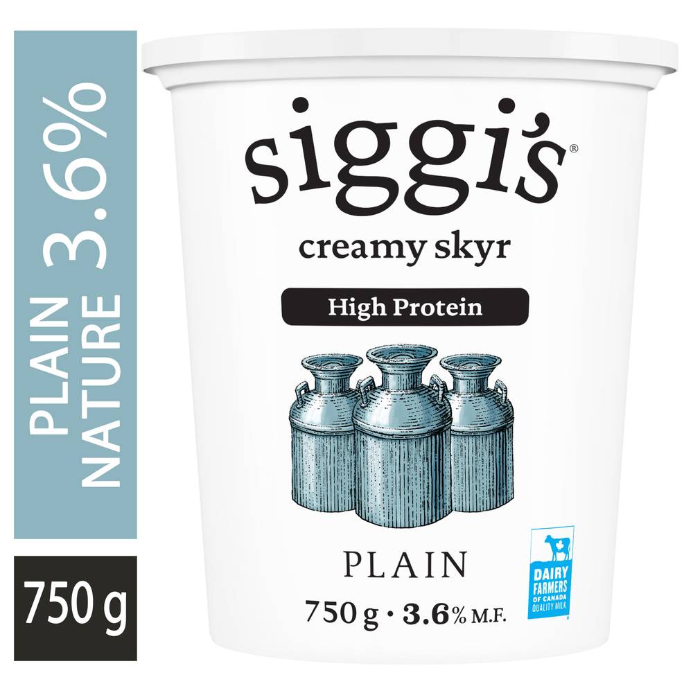 siggi's Creamy Plain Yogourt 3.6% (750 g)