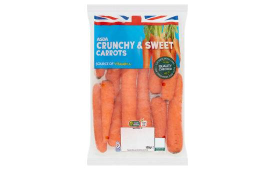 Asda Crunchy & Sweet Carrots 500g