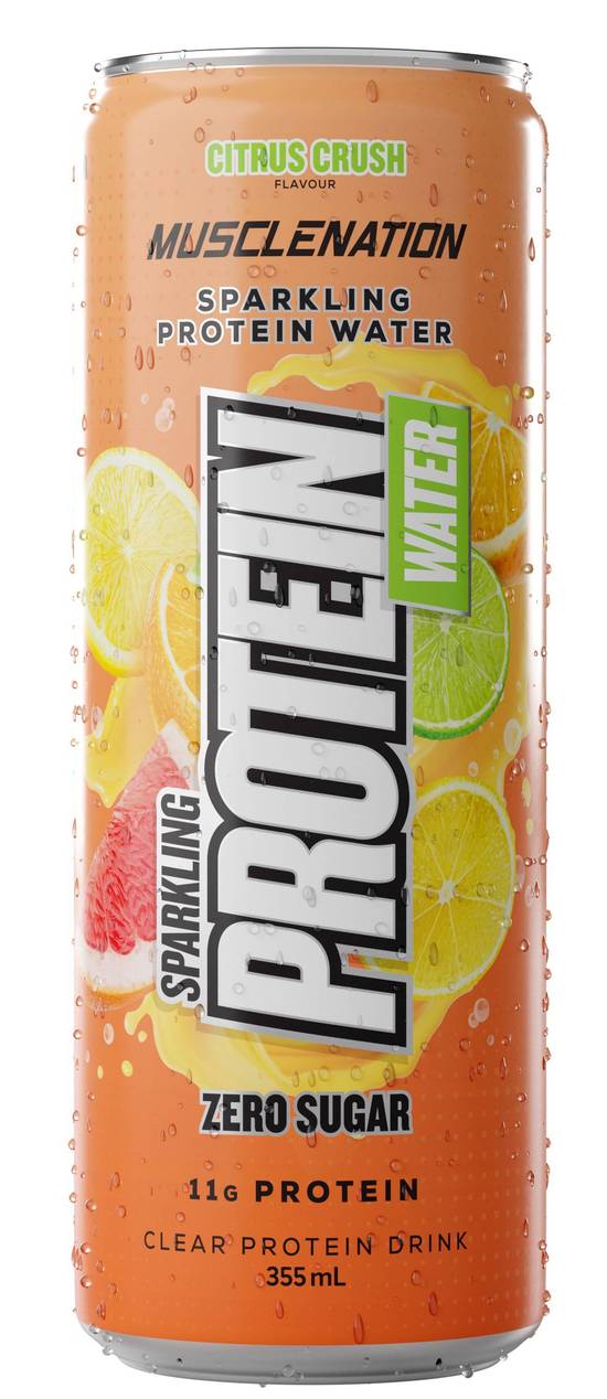 Muscle Nation Citrus Crush Sparkling Protein Water 355ml