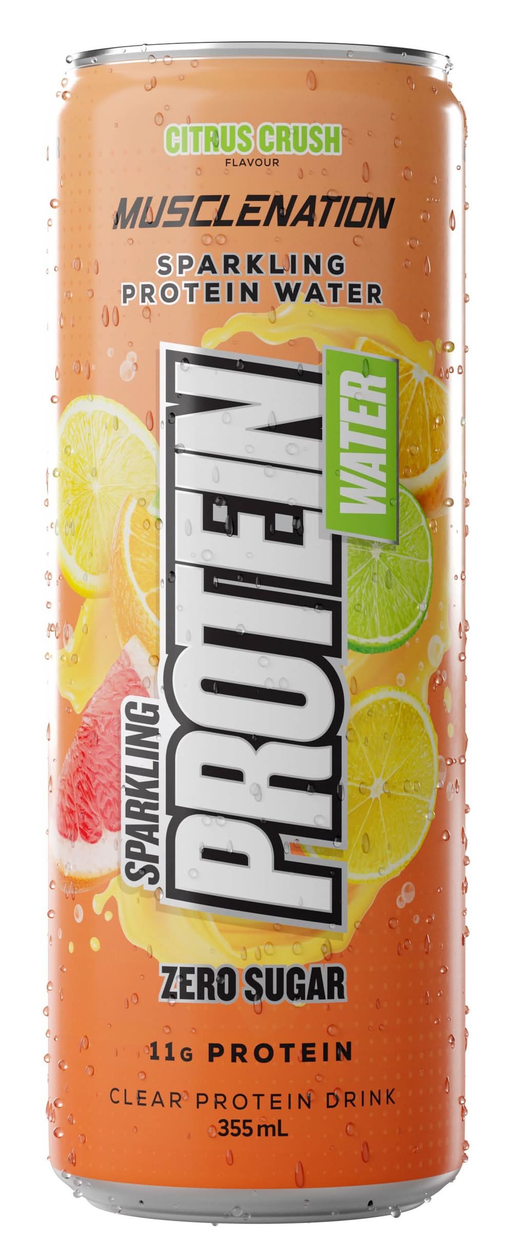 Muscle Nation Citrus Crush Sparkling Protein Water 355ml