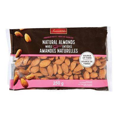 Irresistibles amandes naturelles entières (250 g) - whole natural almonds (250 g)