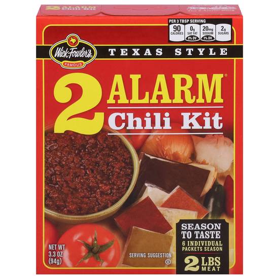 Wick Fowler's Texas Style 2 Alarm Chili Kit (3.3 oz)