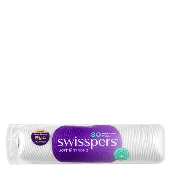 Swisspers Cotton Round Make Up Pads 80 pack