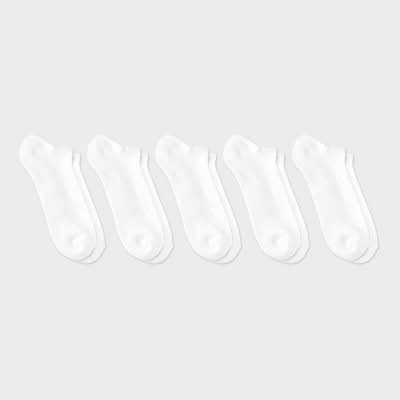 Dealworthy No Show Socks, Men, 6-12, White (5 ct)