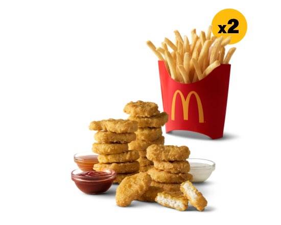 20 McNuggets & 2 Medium Fries